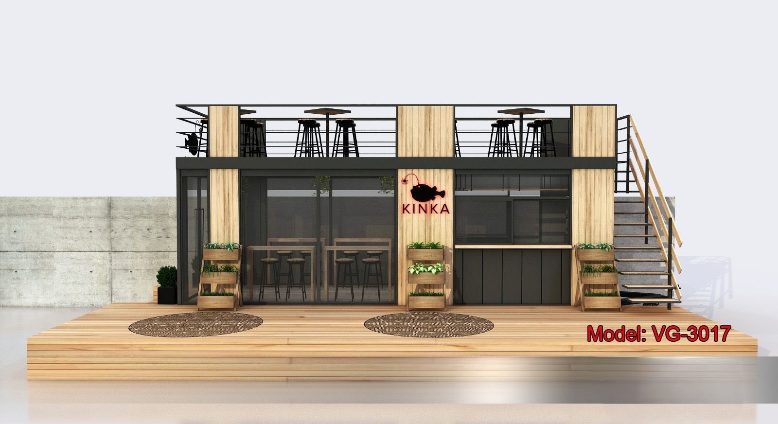 Teraslı Cafe Model Kinka